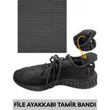 Beylini 1 Adet Ayakkabı Tamir File Kendinden Yapışkanlı Onarım Bandı Kare Delik Onarım Yaması Spor Ayakkabı