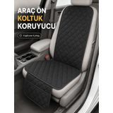 Beylini 2 Adet Oto Ön Koltuk Minderi Koltuk Kılıfı Cepli Lastikli Su Geçirmez Yıkanabilir Kapitone Kumaş Terletmez Universal Çocuk Kedi Köpek Kir Önleyici Kaymaz Set 2'li Set