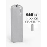 Beylini 40X125 Halı Hurcu Yolluk Sığar Lastikli Nefes Alabilir Kokmaz Tela Lastikli Halı Kılıfı Poşeti Ambalajı Taşınma Çantası Yorgan Ç
