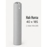 Beylini 40x185 Halı Hurcu Yolluk Sığar Lastikli Nefes Alabilir Kokmaz Tela Lastikli Halı Kılıfı Poşeti Ambalajı Taşınma Çantası Yorgan Çamaşır Yastık Saklama Torbası Gri Renk, Gri, 1 Adet