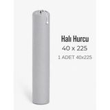 Beylini 40x225 Halı Hurcu Yolluk Sığar Lastikli Nefes Alabilir Kokmaz Tela Lastikli Halı Kılıfı Poşeti Ambalajı Taşınma Çantası Yorgan Çamaşır Yastık Saklama Torbası Gri Renk, Gri, 1 Adet