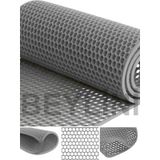 Beylini Bal Petek Pvc Paspas Islak Zeminlerde Kaydırmaz Iç Dış Mekan Banyo Duş Lavabo Havuz Kenarı Halısı (Gri, 90 x 400)