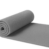 Beylini Beylin Kıvırcık Pvc Paspas Iç Dış Zemin Halı Yolluk Kapı Önü Havuz Banyo Duş Iş Yeri Apartman Paspası Kıvırcık Hijyenik Antibakteriyel Paspas Halı 12MM (Gri, 100 x 500)