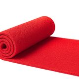 Beylini Beylin Kıvırcık Pvc Paspas Iç Dış Zemin Halı Yolluk Kapı Önü Havuz Banyo Duş Iş Yeri Apartman Paspası Kıvırcık Hijyenik Antibakteriyel Paspas Halı 12MM (Kırmızı, 100 x 200)