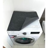 Beylini Çamaşır Makinası Örtüsü Koruma Matı Kaymaz Taban Emici Antrasit