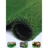 Beylini Dekoratif Suni Çim Halı 20 mm Gerçek Çim Görünümlü Balkon Teras Bahçe Için Sahte Çimen Kaymaz Taban Yapay Çim Ölçü Seçenekli - 100 x 800 - Yeşil