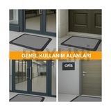 Beylini Dezenfektan Hijyen Paspası Dış Kapı Ev Ofis Apartman Giriş Halısı Kıvırcık Paspas Kaydırmaz Havuzlu (Gri) - Option-1 - 001-Renkli