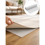 Beylini Halı Kaydırmazı 45X125 cm Yıkanabilir Halı Altı Kaydırmaz Halı Sabitleme Masa Örtüsü Çekmece Içi Araç Kaydırmaz Zemin - Beyaz