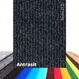 Beylini Halıfleks Zemin Yer Kaplama 3 mm Kalınlığında Rip Halı Duvardan Duvara Halıflex Organizasyon Davet (Antrasit, 100x800)
