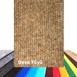 Beylini Halıfleks Zemin Yer Kaplama 3 mm Kalınlığında Rip Halı Duvardan Duvara Halıflex Organizasyon Davet (Deve Tüyü, 200x100)