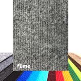 Beylini Halıfleks Zemin Yer Kaplama 3 mm Kalınlığında Rip Halı Duvardan Duvara Halıflex Organizasyon Davet (Gri, 100x700)
