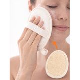Beylini Kabak Yüz Eldiven Lifi Peeling Cilt Temizleme Banyo Duş Kesesi Ölü Deri Karşıtı Tüm Ciltler Için - Turuncu
