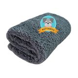 Beylini Kedi Köpek Battaniyesi Premium Peluş Evcil Hayvan Uyku Battaniyesi Yıkanabilir Gri (60x80)