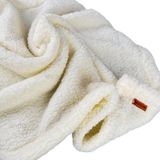 Beylini Kedi Köpek Battaniyesi Premium Peluş Evcil Hayvan Uyku Battaniyesi Yıkanabilir Krem (60x80)