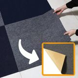 Beylini Kendinden Yapışkanlı Halıfleks Keçe Kaymaz Ev Tekne Ofis Yat Denizlicik Marina Karo Halısı Antrasit 50X50 Cm