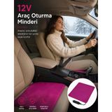 Beylini Omak 12V Araç Isıtıcı Minder 30X45 Cm Termostatlı Çakmaklık Girişli Tak Çalıştır Otomobil Koltuk Isıtma Minderi 30X45 Cm