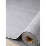 Beylini PVC Zemin Kaplama Ahşap Desen Keçeli Kalın Yer Zemin Döşemesi Mineflo Soba Altı Parke Desen Yer Muşambası Parke, Gri - 200x400