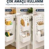 Beylini Seviye Ayarlanabilir 2Li Organizer Dolap İçi Askılı 1 Geniş 1 Dar Düzenleyici Pratik Çok Amaçlı Mutfak