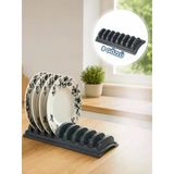 Beylini Tezgah Üstü 8'Li Tabaklık Kurutmalık Stand Dolap Çekmece İçi Tabak Organizeri Standı Bulaşık Düzenleyici 13X35 Cm