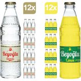 Beyoğlu Klasik Gazoz 12 x 250 ml + Limonlu Gazoz 12 x 250 ml - Metal Filtre