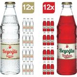 Beyoğlu Klasik Gazoz 12 x 250 ml + Reyhan Aromalı Gazoz 12 x 250 ml - Metal Filtre