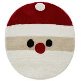 Beyond Deco Boho Mutlu Noeller Noel Baba Bölge Halısı, El Dokuma İç Mekan Tasarımcısı Ev Dekoru Oturma Odası, Yatak Odası, Çocuk Oyun Odası, Evcil Hayvan Dostu Yumuşak Tatil Halıları