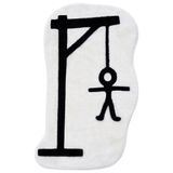 Beyond Deco Cadılar Bayramı Hangman Kilimi, 107 cm U x 75 cm G, El Yapımı Tepeli Tasarım Dekor Alan Kilimi Mutfak, Oturma Odası, Yatak Odası için Kaymaz Yumuşak Havalı Halı Yeni Eve Taşınma Hediyesi