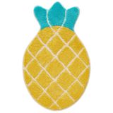 Beyond Deco El Dokuması Ananas Şekilli Alan Halı 40 inç - Hypebeast Makinede Yıkanabilir Kabarık Soğuk Yumuşak Halı, Mutfak, Oturma Odası Dekorasyonu, Çocuk Oyun Odası Dekoru Halı Banyo Paspası