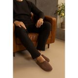 Beyond Erkek Kahverengi Kadife Ev Terliği 3cm BYNDKDF01