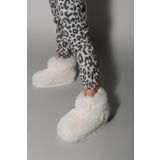 Beyond Kadın Beyaz Bumble İçi Kürklü Ultra Hafif Tüylü Panduf 4cm BYND03