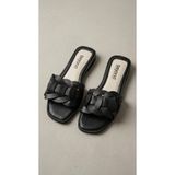 Beyond Kadın Siyah GC Deri Terlik 1cm BYNDST01