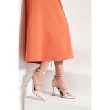 Beyond Kadın Ten Sateen Taş Detaylı Abiye Ayakkabı 11cm Byndabystn01