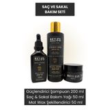Beyoo Erkek Saç ve Sakal Bakım Seti – Güçlendirici Şampuan + Mat Şekillendirici + Argan Özlü Sakal Yağı