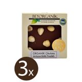 BEYORGANİK Organik Artizan Çikolata Sütlü Fındıklı (3Adet) 40gr