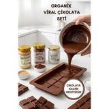 BEYORGANIK Organik Viral Çikolata Seti, Çikolata Kalıbı Hediyeli, 3'lü Paket