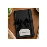 beyra decor Kişiye Özel İsim Yazılı Siyah Defter Lastikli Premium Not Defteri | Hediyelik