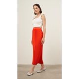 Beys Design 24SS59042 Beys Desıgn Plise Etek - Kırmızı - 3