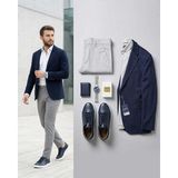 Beystil Erkek Mono Yaka Lacivert Blazer Ceket 310 - Slim Fit - 56 - 6 Drop