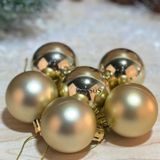 Beysüs 4 cm 6 lı Gold Cici Top Yılbaşı Çam Ağacı Süsü