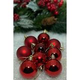 Beysüs 5 cm 6 lı Kırmızı Cici Top Yılbaşı Çam Ağacı Süsü