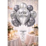 BeySüS Bride Balon Krom Gümüş 10'lu 12 inç