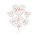 Beysüs Bride To Be Beyaz Kalp Folyo Balon Set