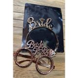 Beysüs Bride To Be Tac Gözlük Set Rosegold