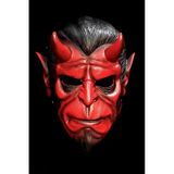 Beysüs Cadılar Bayramı Halloween Maskesi Hellboy Kırmızı Boynuzlu Tüm Yaşlar