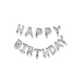 Beysüs Happy Birthday Folyo Balon Gümüş