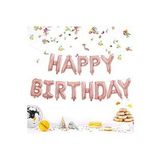 Beysüs Happy Birthday Rose Gold Harf Folyo Balon Set