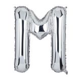 Beysüs Harf Folyo Balon Gümüş M Harf 40 İnç