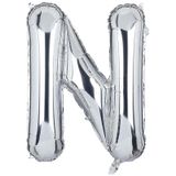 Beysüs Harf Folyo Balon Gümüş N Harf 40 İnç