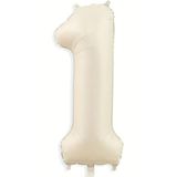 Beysüs Krem Rengi 1 Rakam Folyo Balon 80 cm