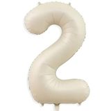 Beysüs Krem Rengi 2 Rakam Folyo Balon 80 cm